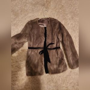 Gap Faux Plush Fur Short Coat size Medium